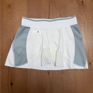 Adidas Stella McCartney Barricade White and Gray Women's Tennis Skirt